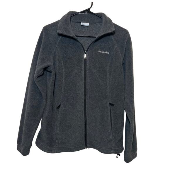 Columbia Full Zip Fleece Jacket, Gray, Women's Small - Picture 2 of 7